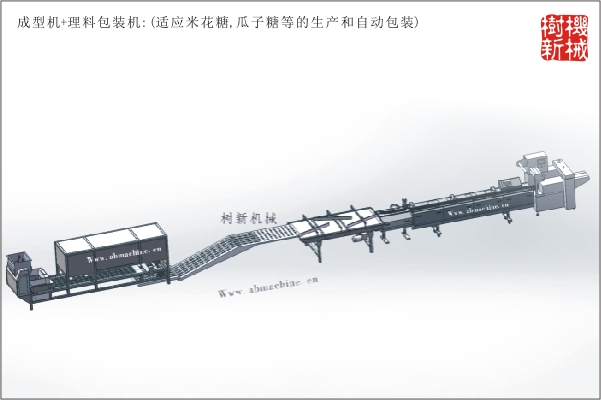 成型機(jī)+理料包裝流水線(xiàn)(瓜子糖,米花糖的生產(chǎn)到包裝全線(xiàn)自動(dòng)) 成型機(jī)+理料包裝流水線(xiàn)(瓜子糖,米花糖的生產(chǎn)到包裝全線(xiàn)自動(dòng))